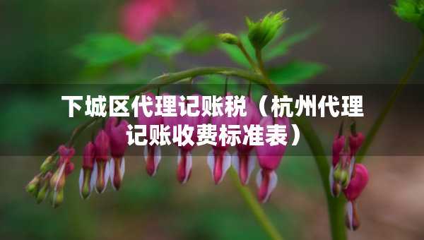 下城區(qū)代理記賬稅（杭州代理記賬收費(fèi)標(biāo)準(zhǔn)表）