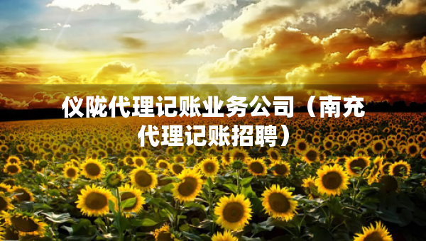 儀隴代理記賬業(yè)務(wù)公司（南充代理記賬招聘）