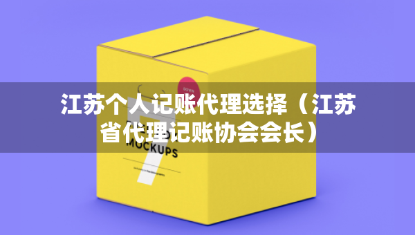 江蘇個(gè)人記賬代理選擇（江蘇省代理記賬協(xié)會(huì)會(huì)長(zhǎng)）