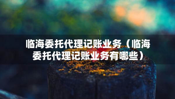 臨海委托代理記賬業(yè)務(wù)（臨海委托代理記賬業(yè)務(wù)有哪些）