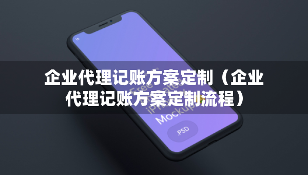 企業(yè)代理記賬方案定制（企業(yè)代理記賬方案定制流程）