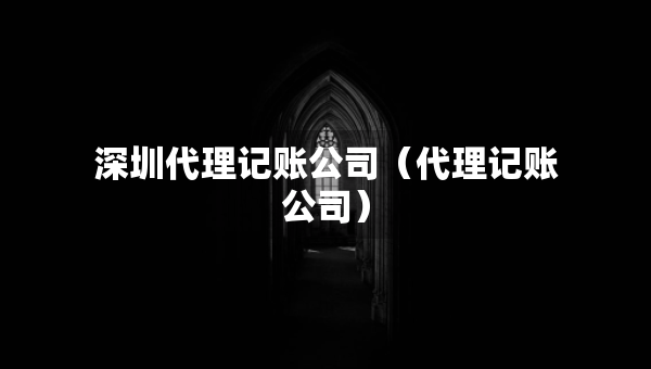 深圳代理記賬公司（代理記賬公司）