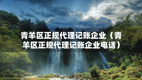 青羊區(qū)正規(guī)代理記賬企業(yè)（青羊區(qū)正規(guī)代理記賬企業(yè)電話）